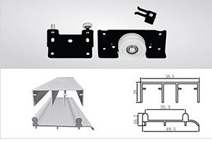 Wooden Sliding Fitting DSLD 03 for smooth and reliable sliding door movement in modern interior designs