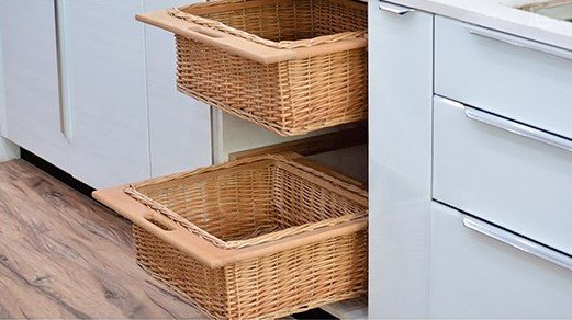 Stylish wicker basket for versatile storage solutions in home decor and organizations